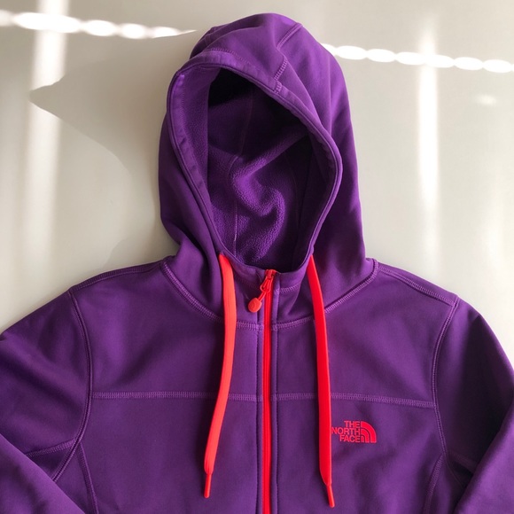 North Face Womens Fleece Lined Full Zip Hoodie - Picture 2 of 7